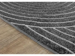 the carpet Alfombra diseño moderno Boho - Antracita - 240 x 340 cm - SANTO PLUS Gris antracita Discount