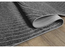 the carpet Alfombra diseño moderno Boho - Antracita - 240 x 340 cm - SANTO PLUS Gris antracita Discount