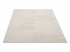 the carpet Alfombra diseño moderno Boho - - 140 x 200 cm - SANTO PLUS Crema Clearance