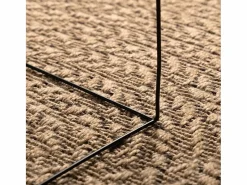 Alfombra efecto yute de 140x200 cm, para interior y exterior Marru00f3n New