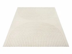 the carpet Alfombra Elisa Diseño Geométrico, , 200 x 280 cm Crema New