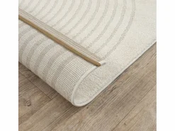 the carpet Alfombra Elisa Diseño Geométrico, , 200 x 280 cm Crema New