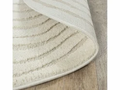 the carpet Alfombra Everest 3D moderna - - 120 cm Redonda Crema Sale