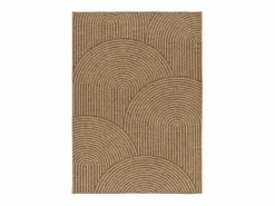 Alfombra exterior - geométrico efecto yute - natural - 160 x 230 cm - ACRA^ Clearance