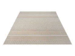 the carpet Alfombra De Exterior|Decoración De Jardín|Alfombra Exterior Interior diseño moderno - Beige Amarillo - 240 x 340 cm - CALGARY