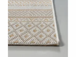 the carpet Alfombra De Exterior|Decoración De Jardín|Alfombra Exterior Interior diseño moderno - Beige Amarillo - 240 x 340 cm - CALGARY