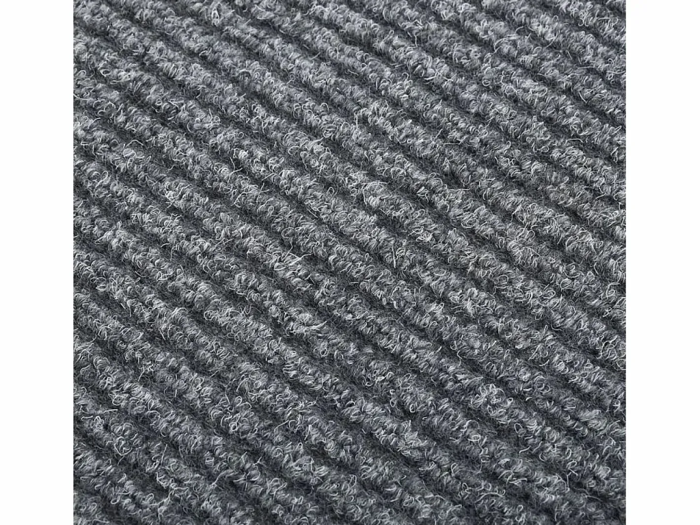 Clicnbuy Alfombra felpudo atrapasuciedad 100x100 cm Gris Sale
