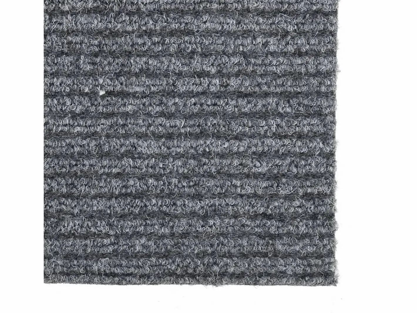 Clicnbuy Alfombra felpudo atrapasuciedad 100x100 cm Gris Sale