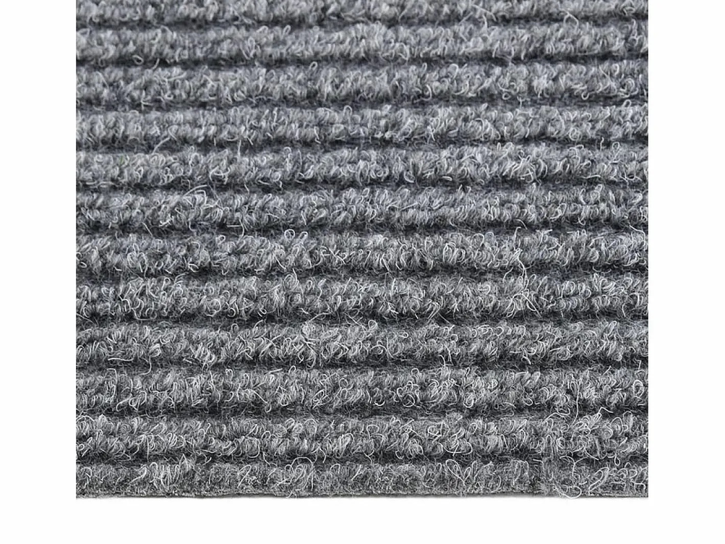 Clicnbuy Alfombra felpudo atrapasuciedad 100x100 cm Gris Sale
