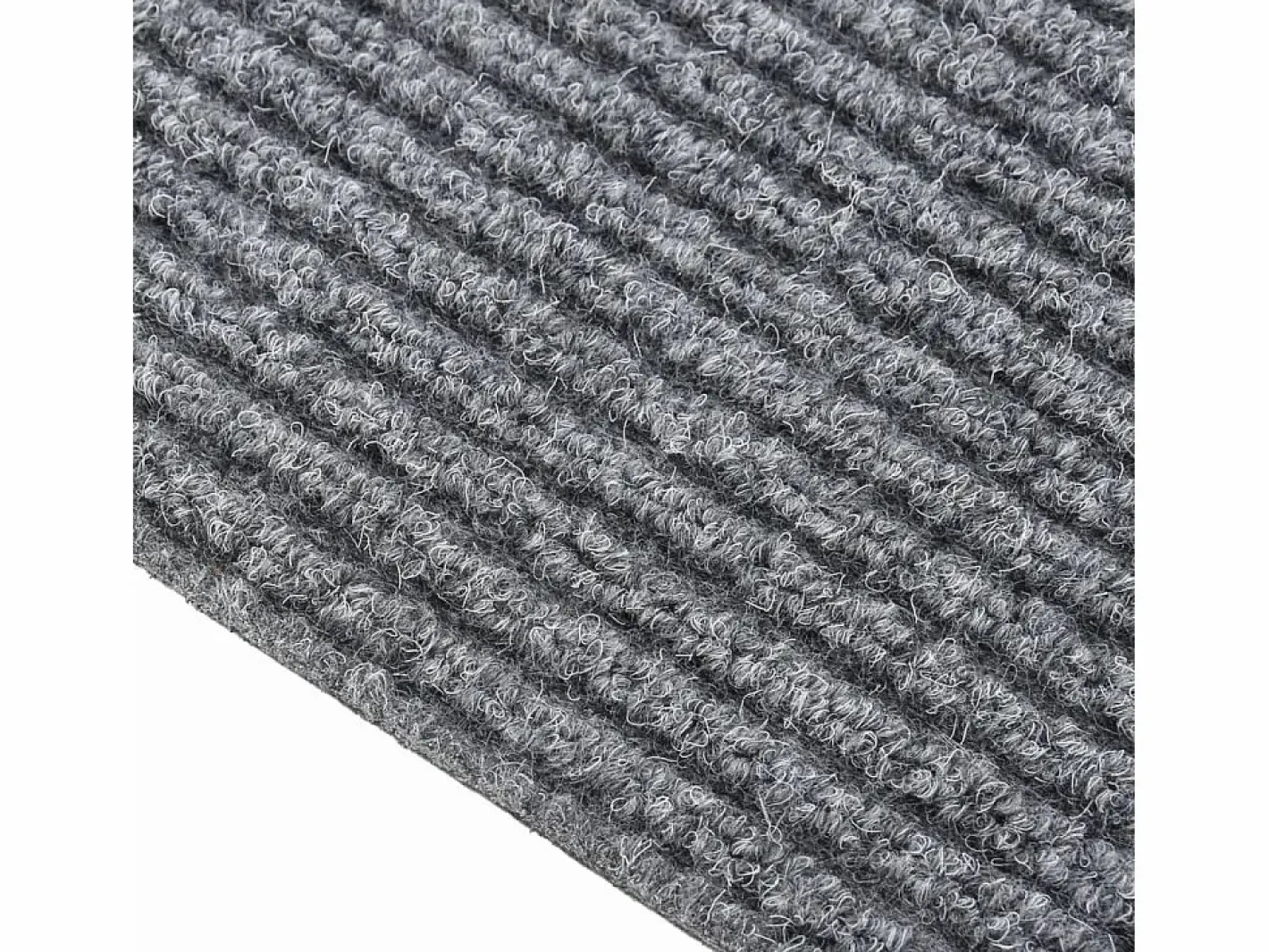Clicnbuy Alfombra felpudo atrapasuciedad 100x100 cm Gris Sale