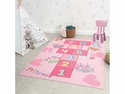 the carpet Alfombra Infantil|Alfombra Happy Life Juego Princesa - - 120x160 cm