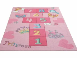 the carpet Alfombra Happy Life Juego Princesa - - 160x220 cm Rosa