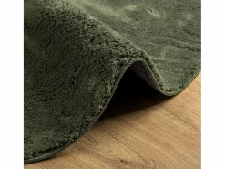 Alfombra HUARTE de pelo corto suave y lavable, bosque, Ø 80 cm^