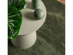 Alfombra HUARTE de pelo corto suave y lavable, bosque, Ø 80 cm^