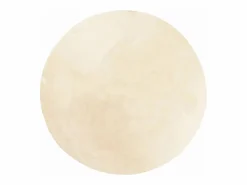 Alfombra De Cocina|Alfombra De Cocina|Alfombra HUARTE de pelo corto suave y lavable color crema Ø 120 cm