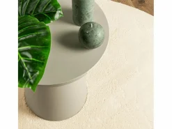 Alfombra De Cocina|Alfombra De Cocina|Alfombra HUARTE de pelo corto suave y lavable color crema Ø 120 cm