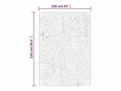 Alfombra HUARTE de pelo corto suave y lavable en 160x230 cm^ Clearance