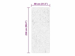 Alfombra De Cocina|Alfombra De Cocina|Alfombra HUARTE de pelo corto suave y lavable 80x250 cm