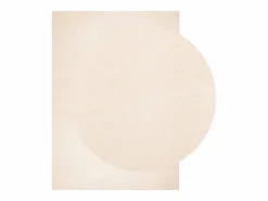 Alfombra HUARTE de pelo corto suave y lavable 140x200 cm Beige New
