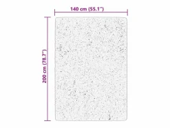 Alfombra HUARTE de pelo corto suave y lavable 140x200 cm Beige New