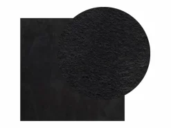 Alfombra HUARTE de pelo corto suave y lavable negra 200x200 cm^ Best