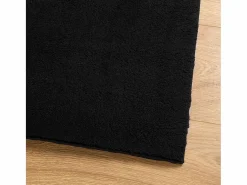 Alfombra HUARTE de pelo corto suave y lavable negra 200x200 cm^ Best