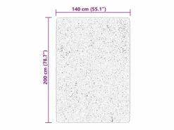Alfombra De Cocina|Alfombra De Cocina|Alfombra HUARTE de pelo corto suave lavable bosque 140x200 cm