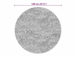 Alfombra HUARTE de pelo corto suave y lavable en color , Ø 120 cm Beige Outlet