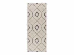 Alfombra interior - geométrico - / blanco - 80 x 200 cm - SIROCO^ Outlet