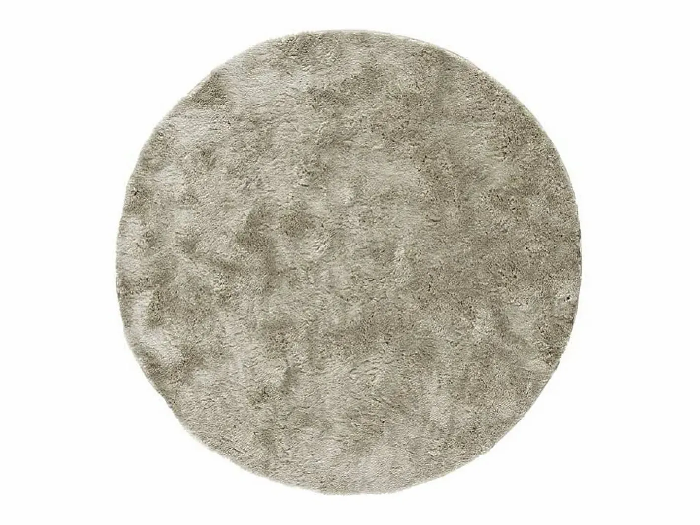 Alfombra Infantil|Alfombra interior redonda - shaggy uni - piedra - diam.120 cm - ROMA