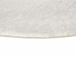 Alfombra interior redonda - shaggy uni - - diam.120 cm - ROMA Blanco Best