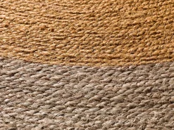 Alfombra interior redonda - naturel - mostaza - diam.120 cm - MAHON Amarillo Clearance