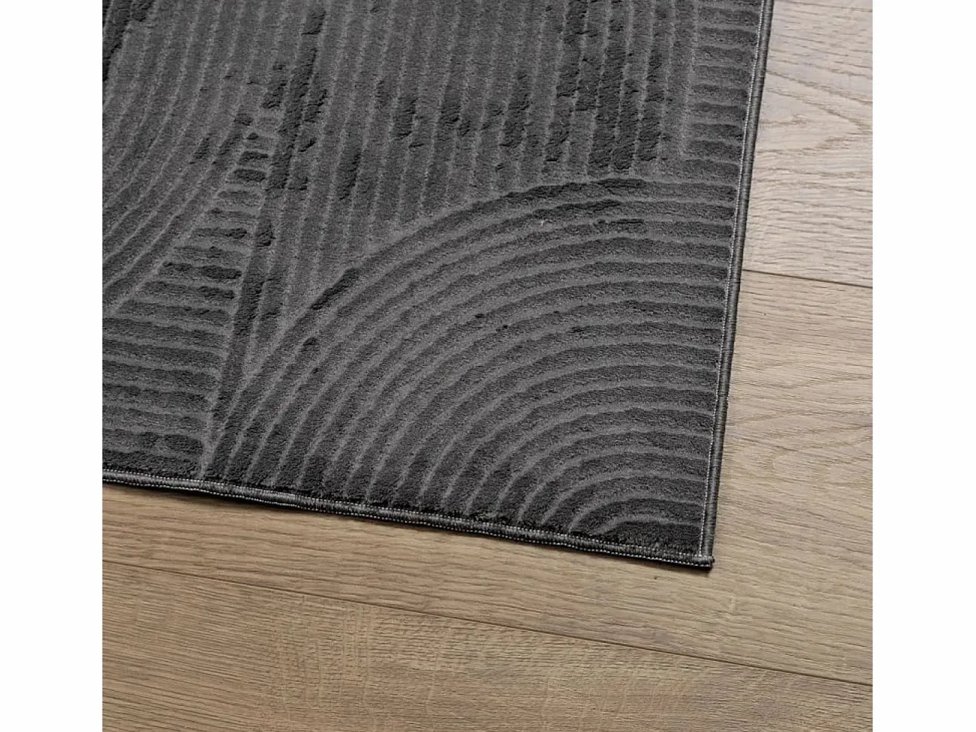 Alfombra De Cocina|Alfombra De Cocina|Alfombra IZA de pelo corto de estilo escandinavo en color antracita 80x150 cm