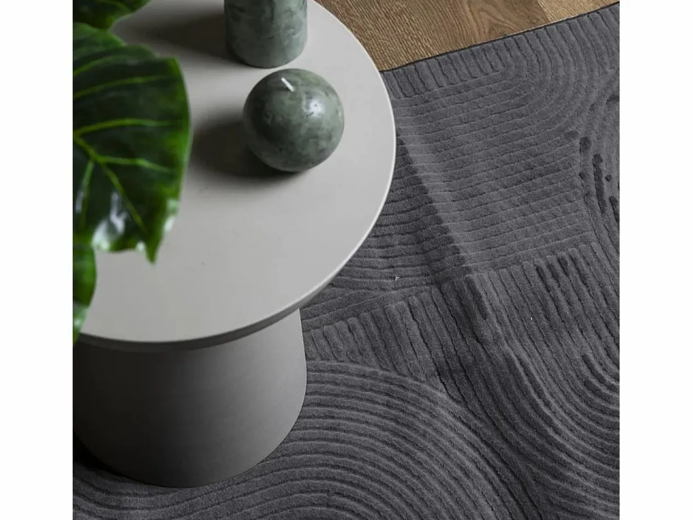 Alfombra De Cocina|Alfombra De Cocina|Alfombra IZA de pelo corto de estilo escandinavo en color antracita 80x150 cm