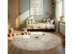 the carpet Alfombra Infantil|Alfombra Redonda|Alfombra Jungle Kids Habitación Infantil 3D Resistente - - 120 cm Redonda