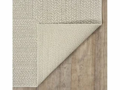 the carpet Alfombra Kansas Exterior Interior Aspecto Yute Resistente intemperie liso - - 80 x 250 cm Crema Clearance