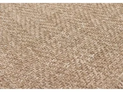 the carpet Alfombra De Exterior|Alfombra Kansas Exterior Interior Aspecto Yute básico Resistente intemperie - Naturaleza - 120 cm, redondo