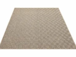 the carpet Alfombra Kansas Exterior Interior Aspecto Yute Resistente Diamante Intemperie - Naturaleza - 200 x 290 cm Color natural claro Sale