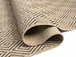 the carpet Alfombra Kansas Exterior Interior Aspecto Yute Resistente Diamante Intemperie - Naturaleza - 200 x 290 cm Color natural claro Sale