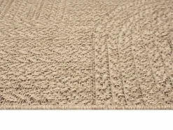 the carpet Alfombra Kansas Exterior Interior Aspecto Yute Resistente intemperie - Naturaleza - 240 x 340 cm Color natural claro