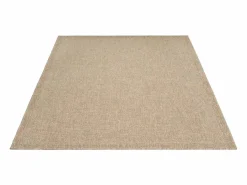 the carpet Alfombra Kansas Exterior Interior Aspecto Yute básico Resistente intemperie - Naturaleza - 80 x 250 cm Color natural claro Online