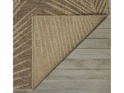 the carpet Alfombra De Exterior|Decoración De Jardín|Alfombra Kansas Exterior Interior Aspecto Yute Palma Resistente intemperie - Naturaleza - 240 x 340 cm