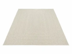 the carpet Alfombra De Exterior|Decoración De Jardín|Alfombra Kansas Exterior Interior Aspecto Yute Resistente intemperie liso - - 140 x 200 cm
