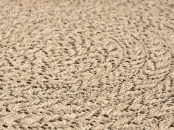 the carpet Alfombra Kansas Exterior Interior Aspecto Yute Resistente intemperie - Naturaleza - 140 x 200 cm Color natural claro Online