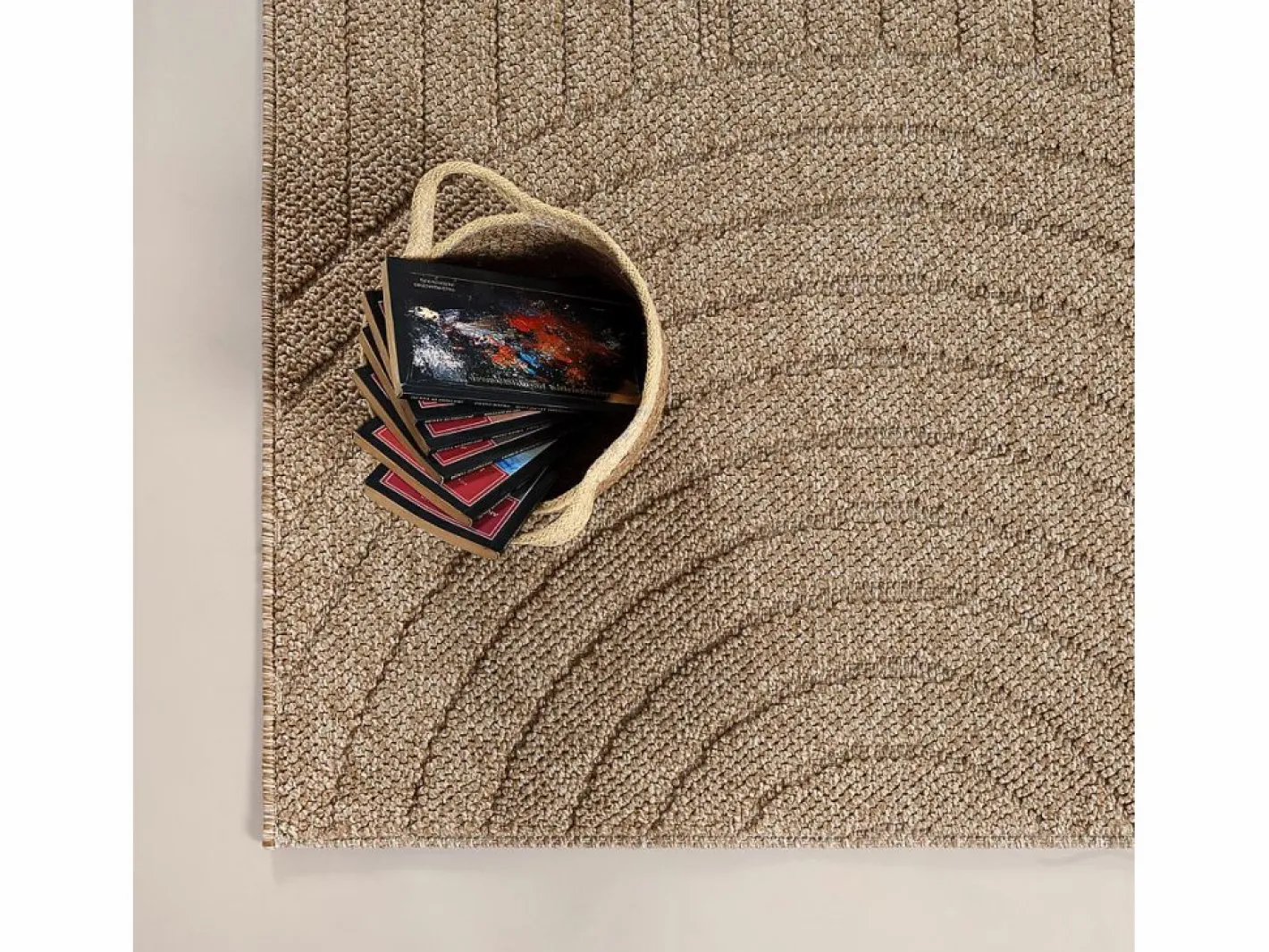 the carpet Alfombra Kos exterior moderna arcos, Naturaleza, 160 x 220 cm Beige Best