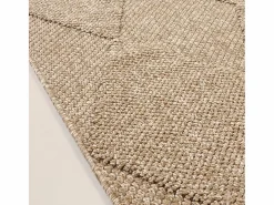 the carpet Alfombra Kos exterior moderna rombos, Naturaleza, 80 x 150 cm Beige Clearance