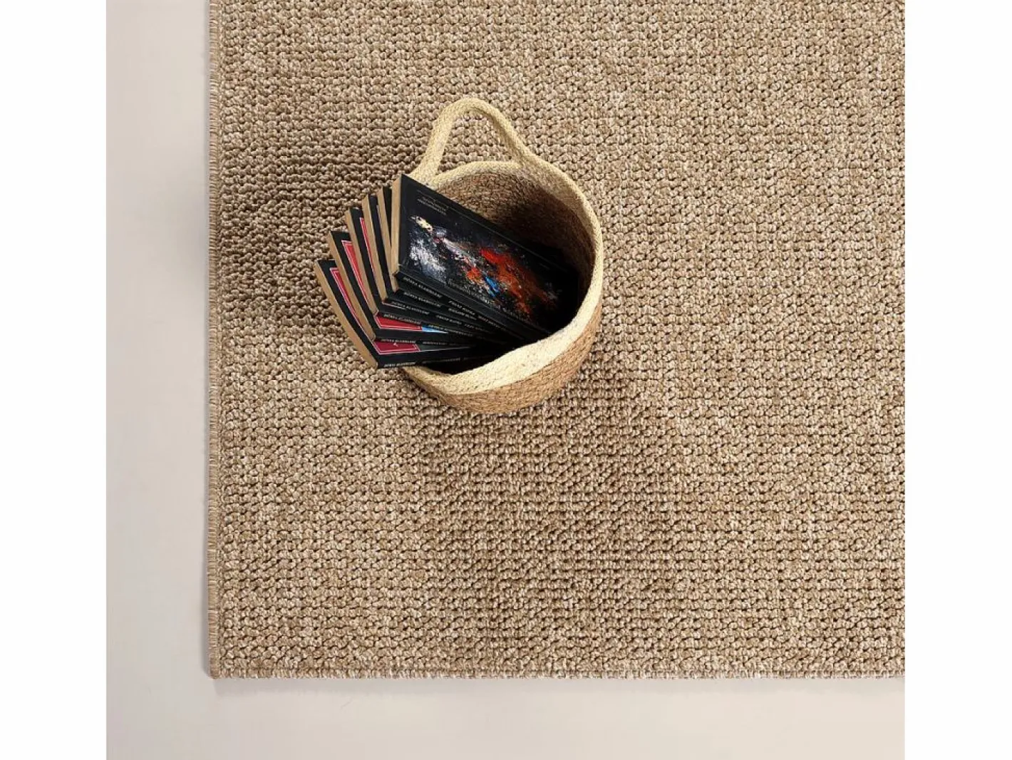 the carpet Alfombra Kos exterior moderna atemporal, Naturaleza, 120 x 160 cm Beige New
