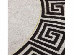 Clicnbuy Alfombra Redonda|Alfombra lavable antideslizante claro f120 cm