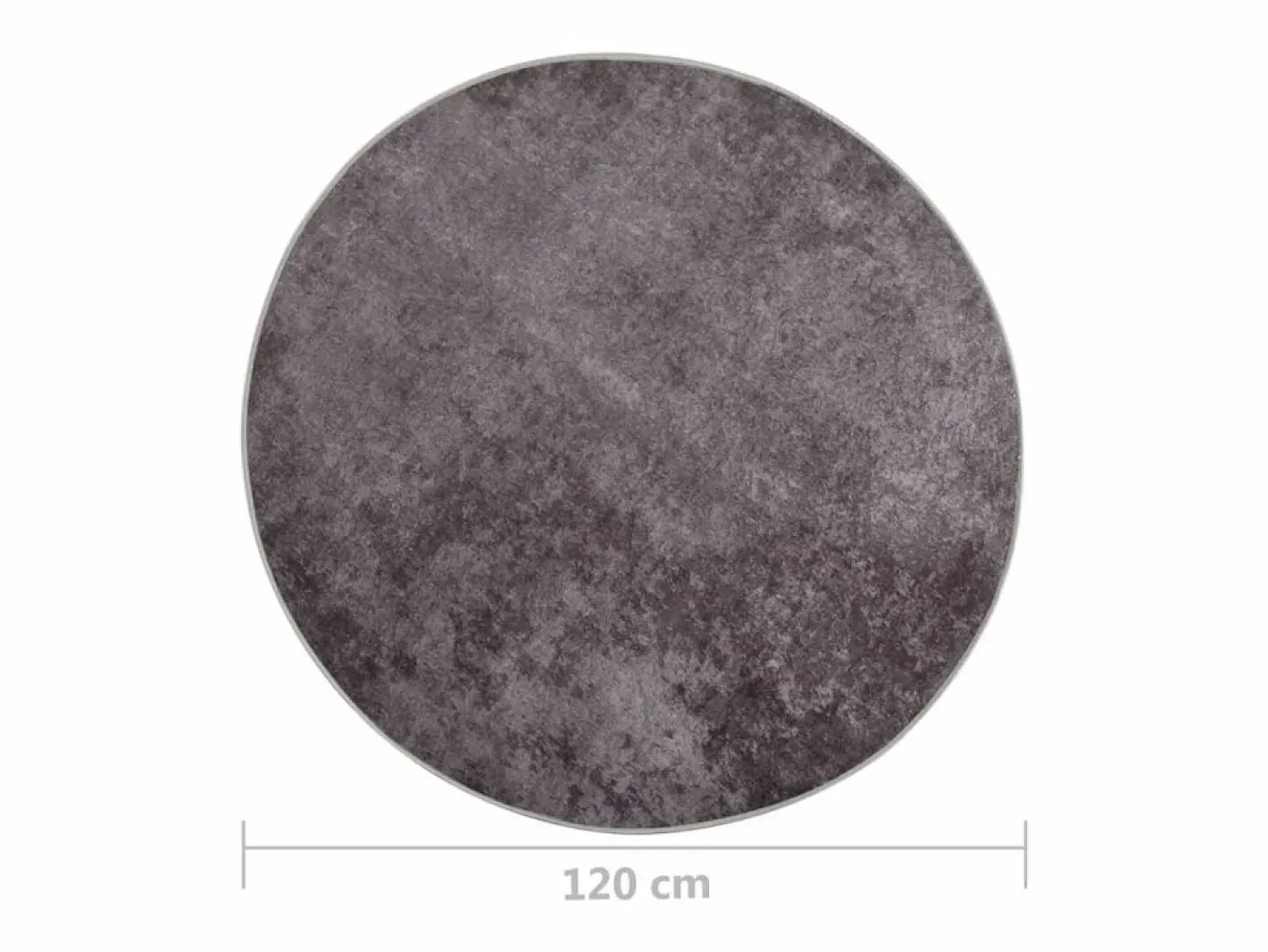 Clicnbuy Alfombra lavable antideslizante f120 cm Gris Sale