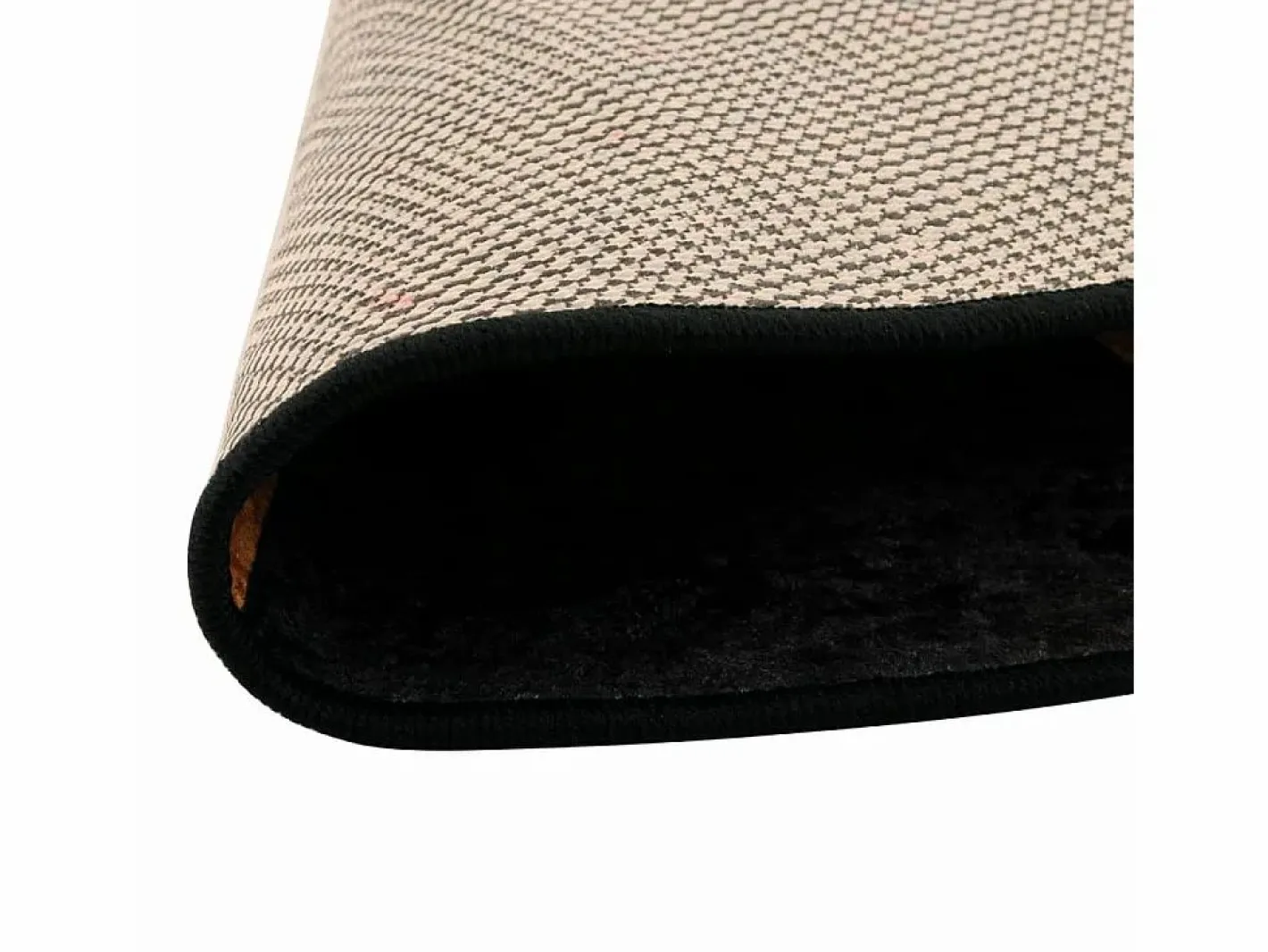 Clicnbuy Alfombra lavable antideslizante negro y dorado Ø 120 cm Multicolor Discount